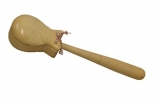 YELLOW WOOD CASTANET WITH HANDLE